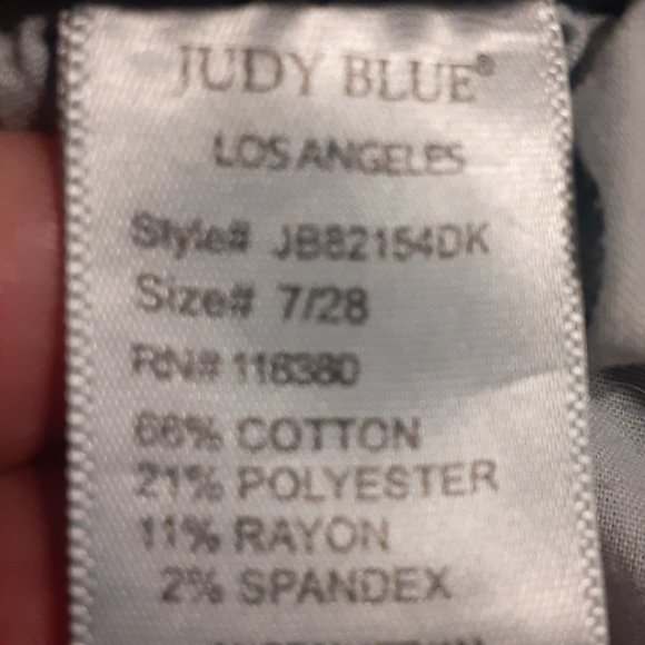 Judy Blue Capri Fit Cropped Comfort Stretch Women's Jeans 7/28 JB82154DK - Picture 7 of 7